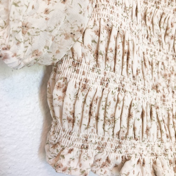 NWOT Adored Vintage Ruched Blouse - Picture 5 of 6